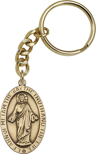 Gold Oxide Scapular Keychain