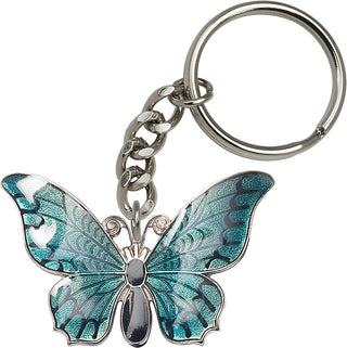 Silver Plate Butterfly Keychain