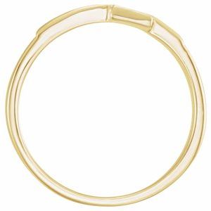 10K Gold The Rugged Cross Chastity Ring