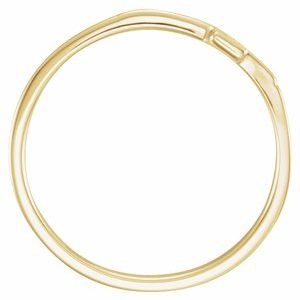14K Gold The Rugged Cross Chastity Ring