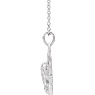 Platinum Ganesha 16-18" Necklace