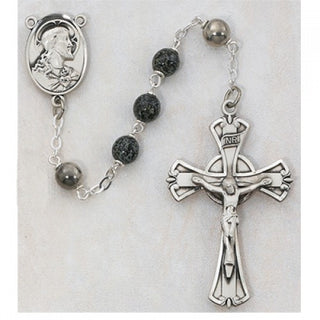 7MM Green/Black Rosary