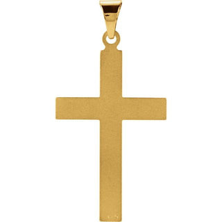 18K Yellow Cross Pendant