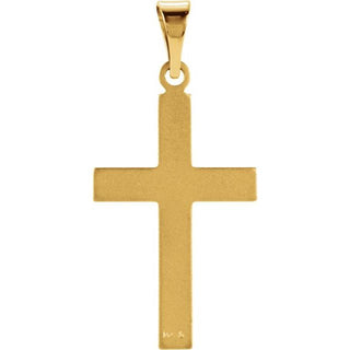 14K Yellow 18X12 mm Cross Pendant