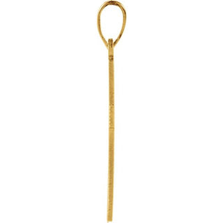 14K Yellow Cross Pendant