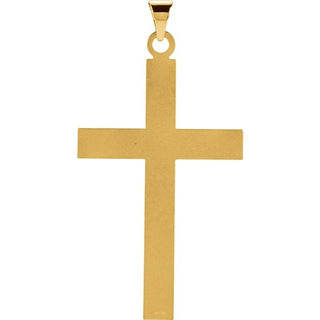 14K Yellow 31x18 mm Cross Pendant