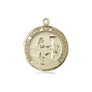 14kt Gold Filled Saint Kateri Medal