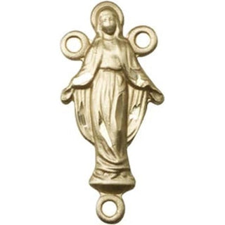 14kt Gold Miraculous Rosary Center Rosary Center
