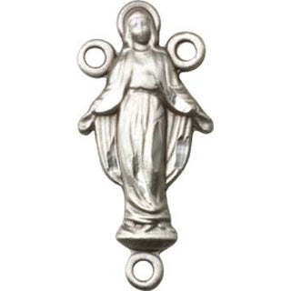 Sterling Silver Miraculous Rosary Center Rosary Center