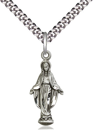 Pewter Miraculous Medal Catholic Jewelry