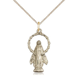 14kt Gold Filled Miraculous Medal Catholic Jewelry