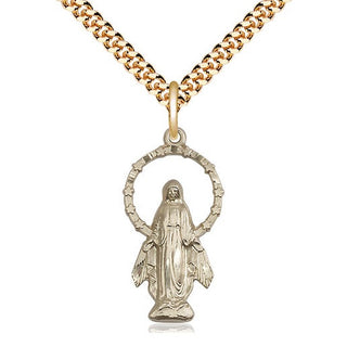 14kt Gold Filled Miraculous Medal Catholic Jewelry
