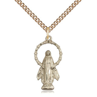 14kt Gold Filled Miraculous Medal Catholic Jewelry