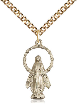 14kt Gold Miraculous Medal