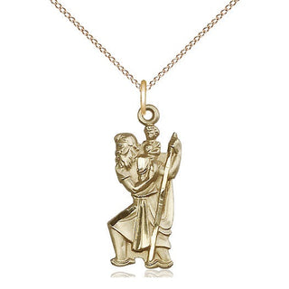 14kt Gold Saint Christopher Medal