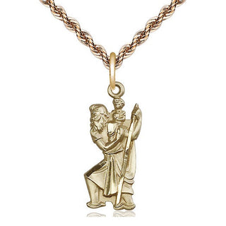 14kt Gold Saint Christopher Medal