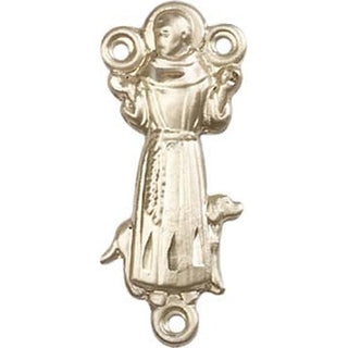 14kt Gold Saint Francis Rosary Center Rosary Center