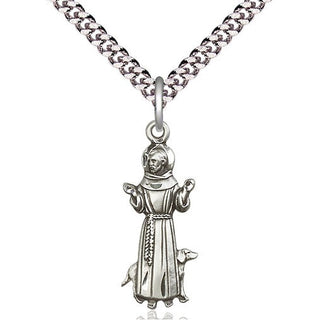 Sterling Silver Saint Francis Medal Catholic Jewelry