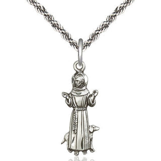 Sterling Silver Saint Francis Medal Catholic Jewelry