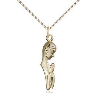 14kt Gold Filled Madonna Medal Catholic Jewelry