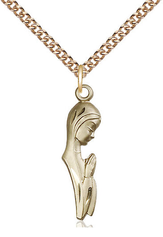 14kt Gold Madonna Medal