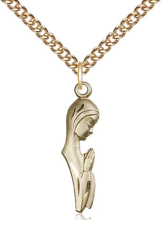 14kt Gold Madonna Medal