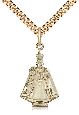 14kt Gold Filled Infant Figure Medal Catholic Jewelry