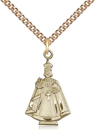 14kt Gold Filled Infant Figure Medal Catholic Jewelry