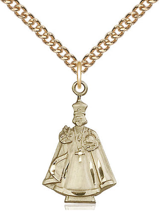 14kt Gold Filled Infant Figure Medal Catholic Jewelry