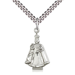 Sterling Silver Infant Figure Medal Catholic Jewelry