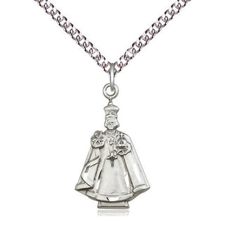 Sterling Silver Infant Figure Medal Catholic Jewelry