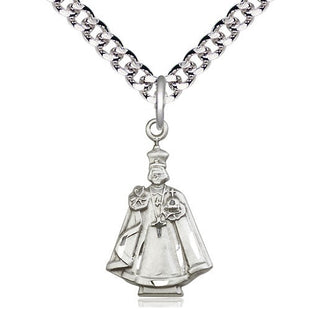 Sterling Silver Infant Figure Medal Catholic Jewelry