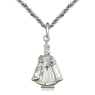 Sterling Silver Infant Figure Medal Catholic Jewelry