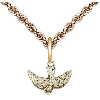 14kt Gold Filled Holy Spirit Medal Religious and Catholic Jewelry