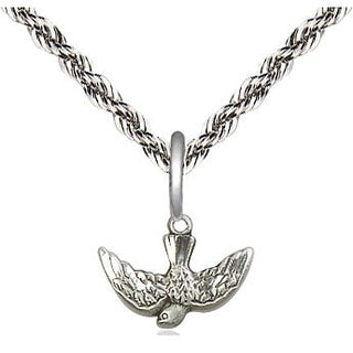 Sterling Silver Holy Spirit Medal Religious and Catholic Jewelry