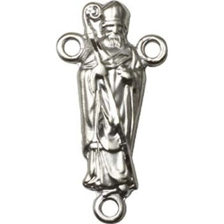 Silver Plate Saint Patrick Rosary Center Rosary Center