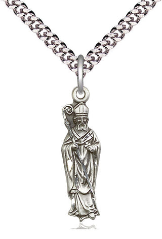 Sterling Silver Saint Patrick Medal Catholic Jewelry