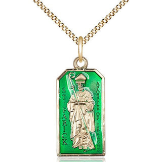 14kt Gold Filled Saint Patrick Medal Catholic Jewelry