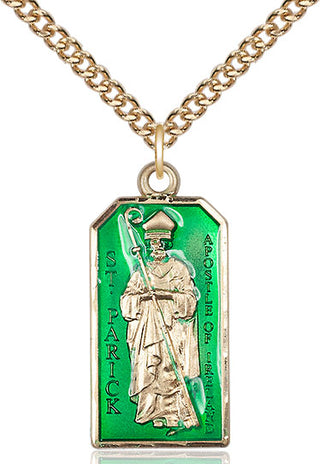 14kt Gold Saint Patrick Medal