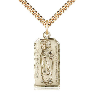 14kt Gold Filled Saint Patrick Medal Catholic Jewelry