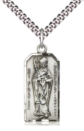 Sterling Silver Saint Patrick Medal Catholic Jewelry