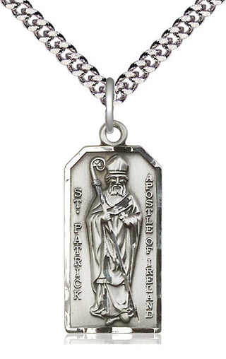 Sterling Silver Saint Patrick Medal Catholic Jewelry