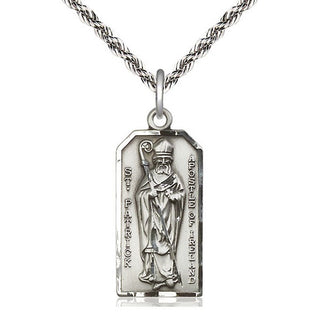 Sterling Silver Saint Patrick Medal Catholic Jewelry