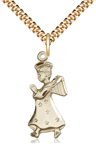 14kt Gold Filled Angel Medal Catholic Jewelry