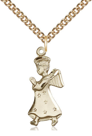 14kt Gold Filled Angel Medal Catholic Jewelry