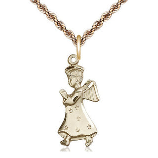 14kt Gold Filled Angel Medal Catholic Jewelry