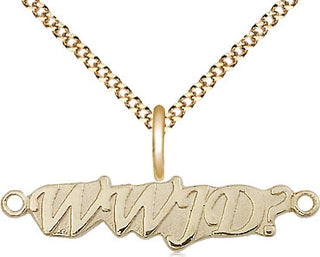 14kt Gold Filled Wwjd Medal Religious and Catholic Jewelry
