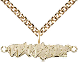 14kt Gold Filled Wwjd Medal Religious and Catholic Jewelry