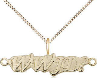 14kt Gold Wwjd Medal