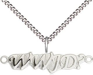 Sterling Silver Wwjd Medal Religious and Catholic Jewelry